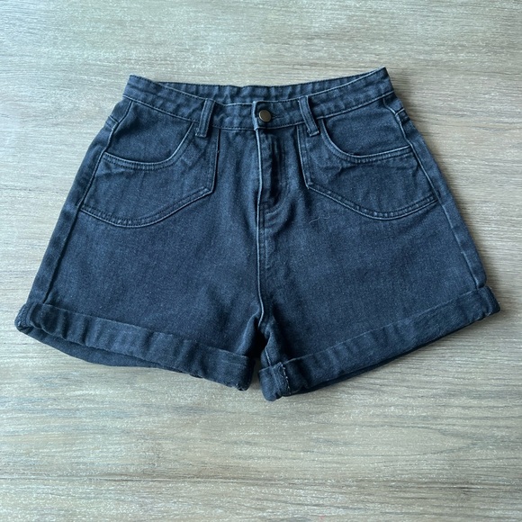 Princess Polly Pants - Princess Polly woman’s black denim shorts